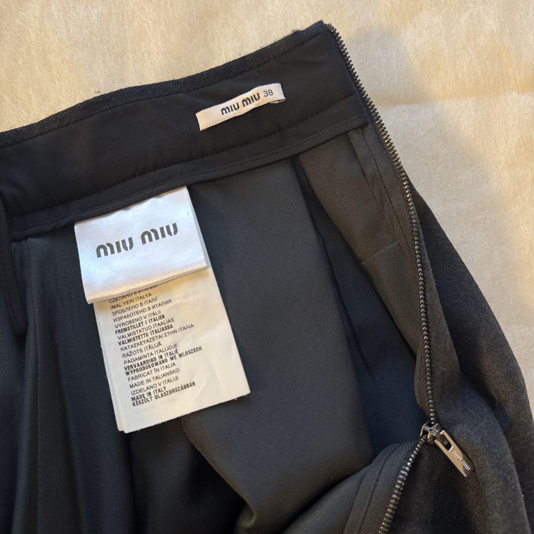miumiu プリーツスカート 38