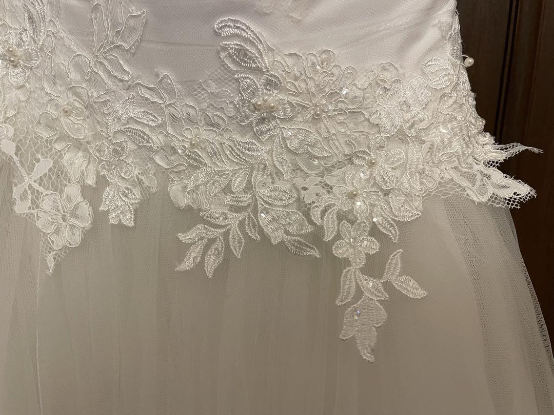 美品】WITH A WHITE 3号 ウェディングドレス レディース