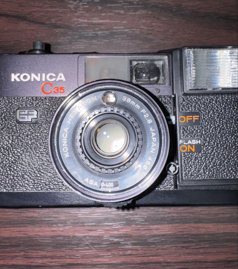 KONICA C35 EF フィルムカメラ 動作テスト - YouTube