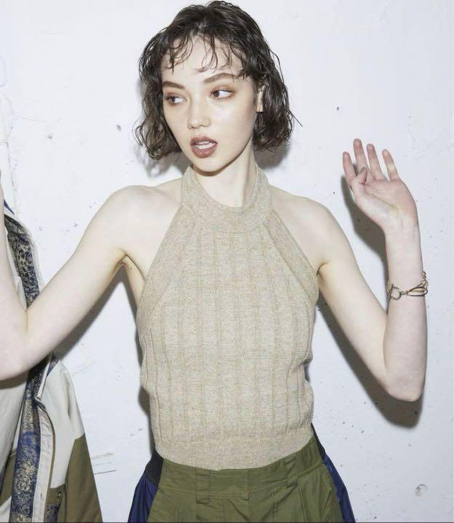 美品　juemi アメスリトップス JUEMI Short American Sleeve Knit タンクトップ - メルカリ