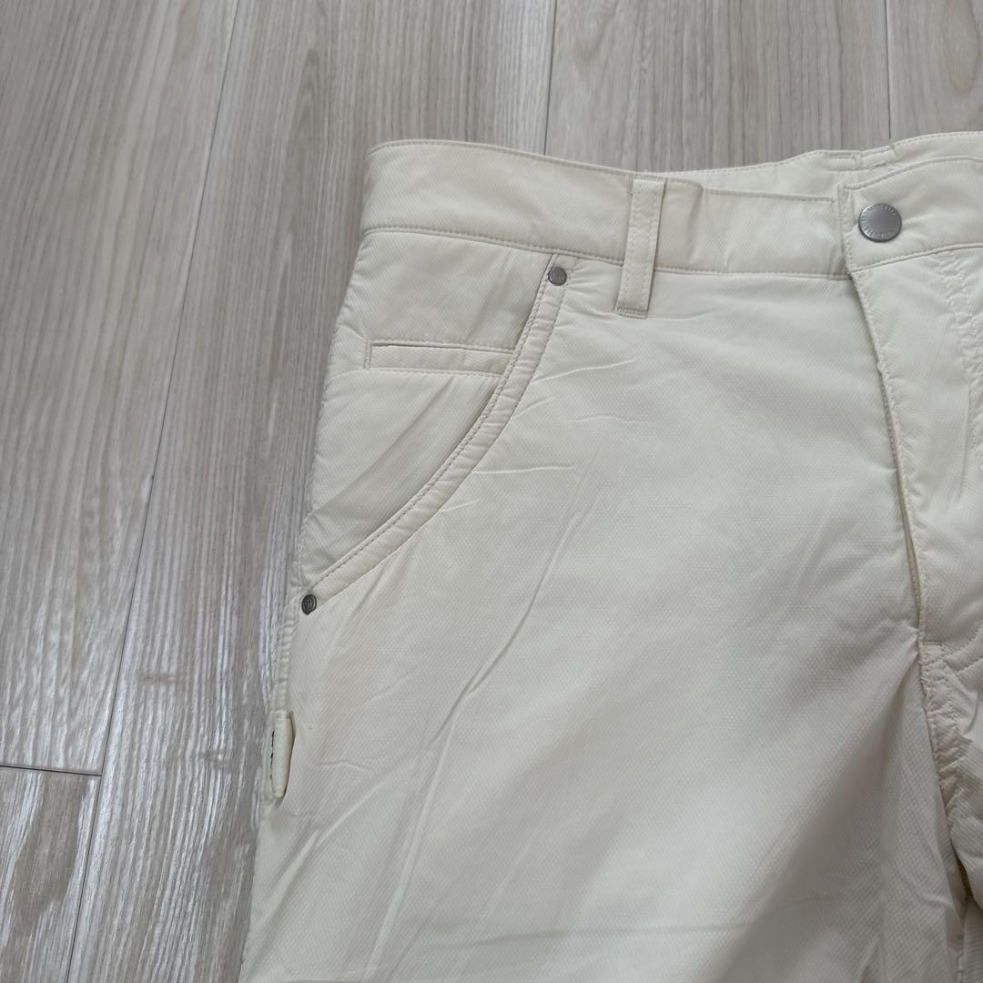 着用1回】パーリーゲイツ パンツ アイボリー 白 5 L ストレッチ