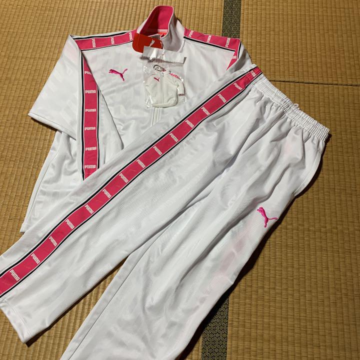 レディースPUMAジャージ上下セット新品タグ付き 受発注品 タグ付新品 ゴルフウェア セット レディース プーマ アディダス ウエア(女性用)