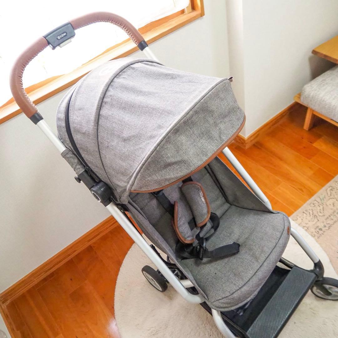 美品 サイベックス イージーS 限定色マンハッタングレー×レザー バンパーつき