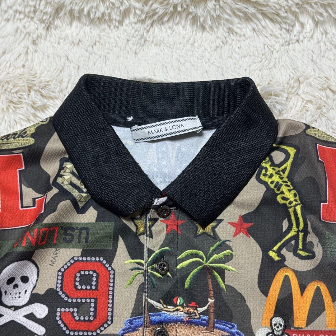 美品⭐️ MARk & LONA マークアンドロナ　ポロシャツ　ゴルフウェア　迷彩