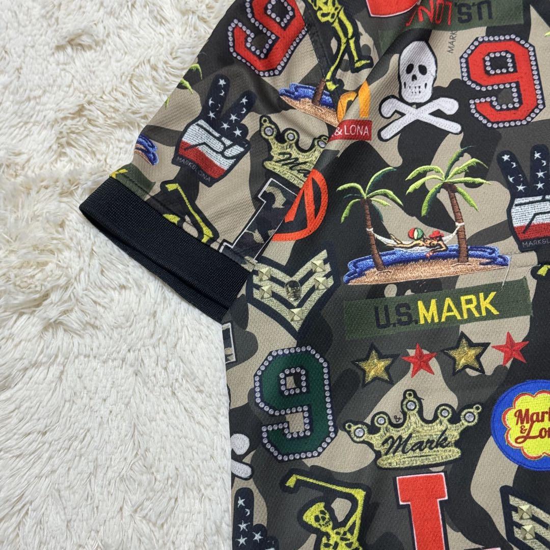 美品⭐️ MARk & LONA マークアンドロナ　ポロシャツ　ゴルフウェア　迷彩