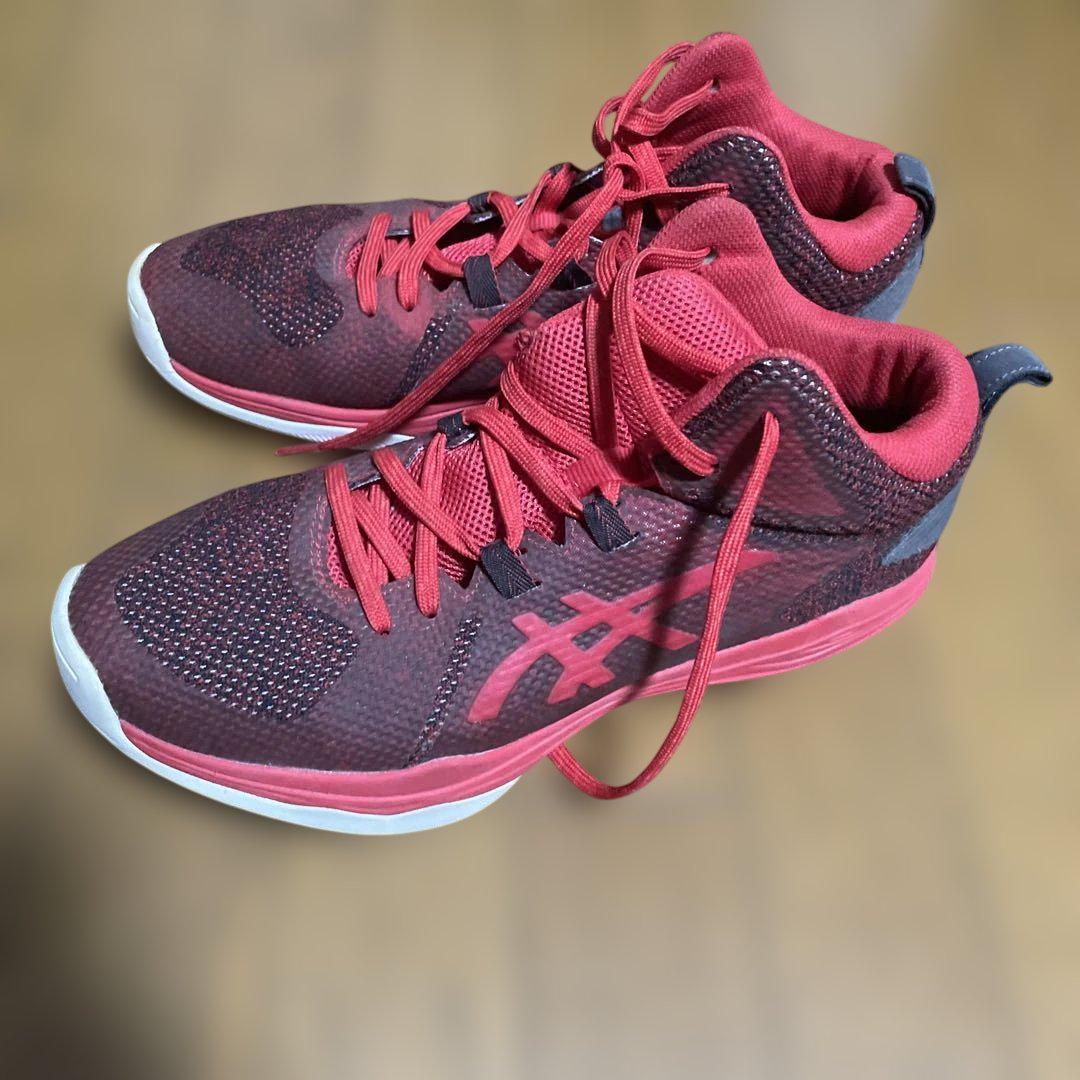 ASICS バスケットボールシューズ レッド