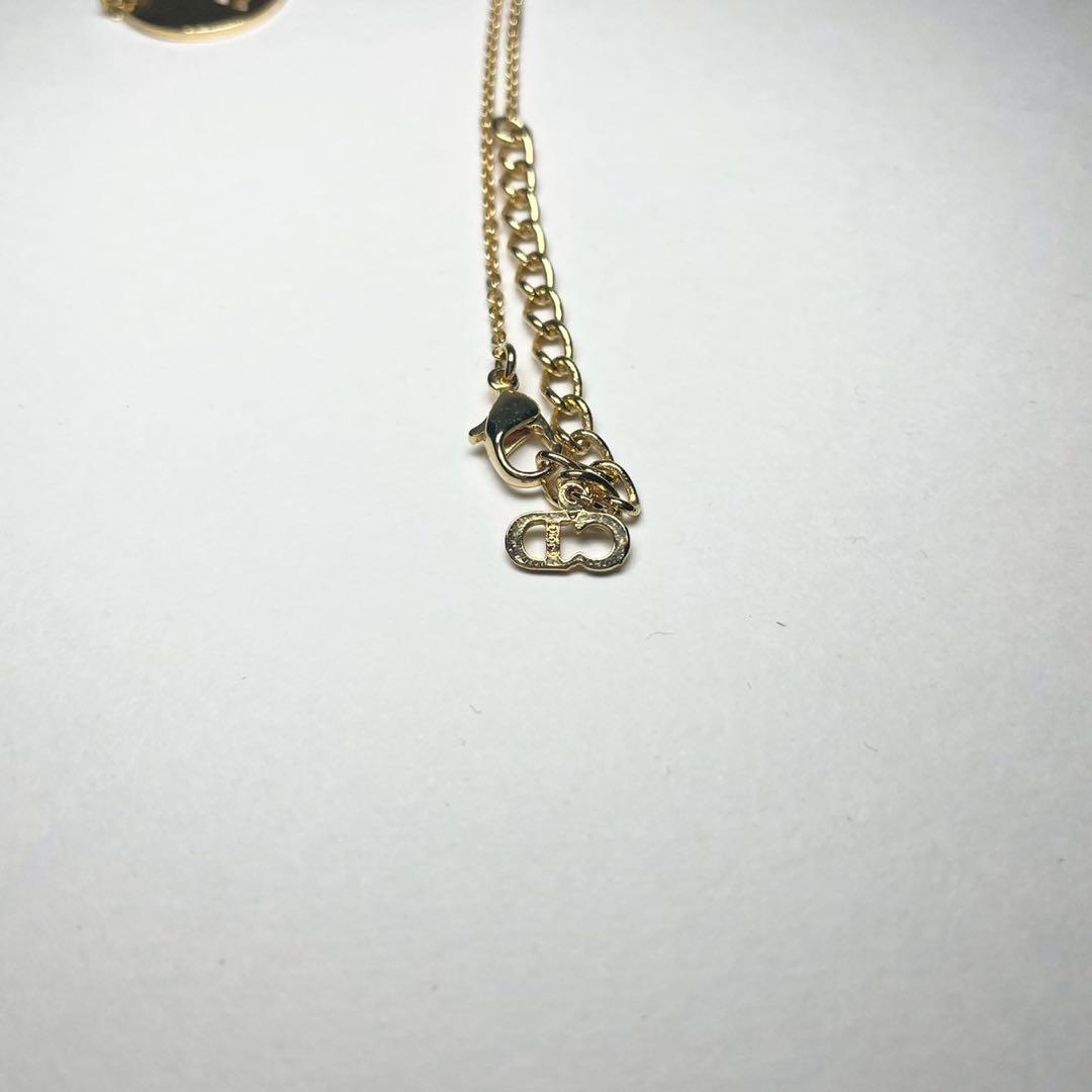 Christian Dior ヴィンテージ ロゴ サークル ネックレス GP