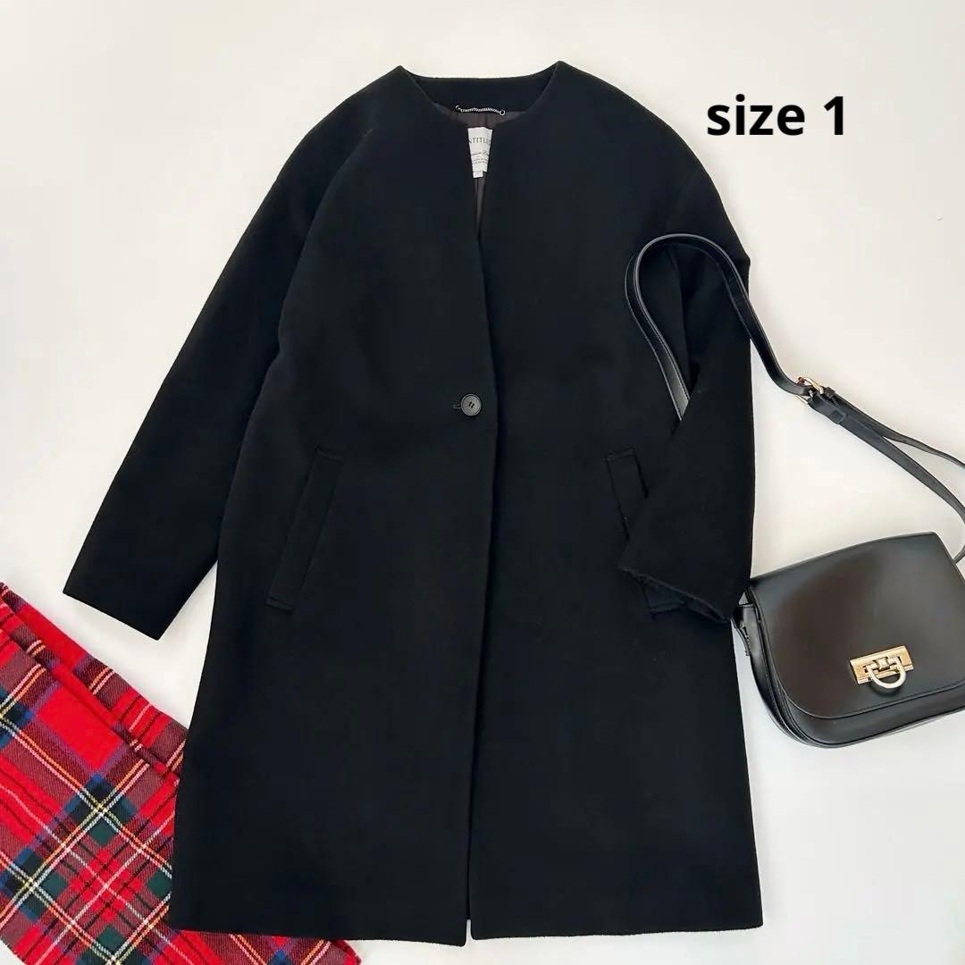 UNTITLED プレミアム　カシミヤ　ノーカラーコート　1