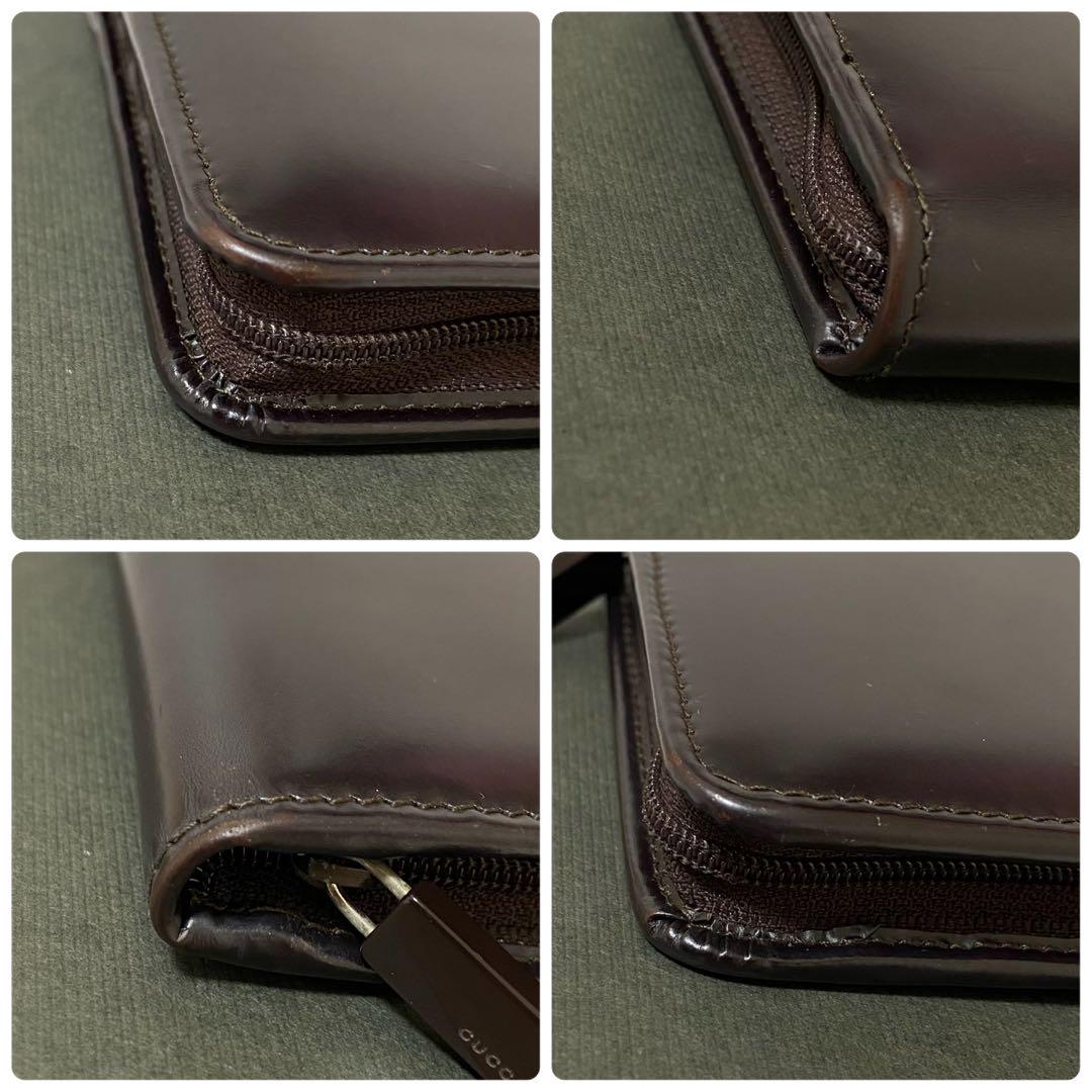 【箱付】GUCCI グッチ 長財布 ビッグロゴ ラウンドジップ ユニセックス