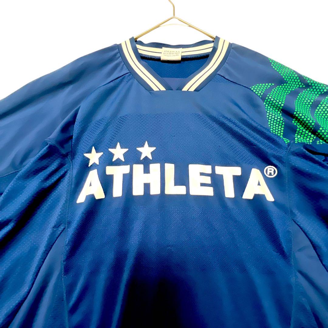 極美品　アスレタ　フットサル サッカー練習プラクティスシャツ　サイドメッシュ