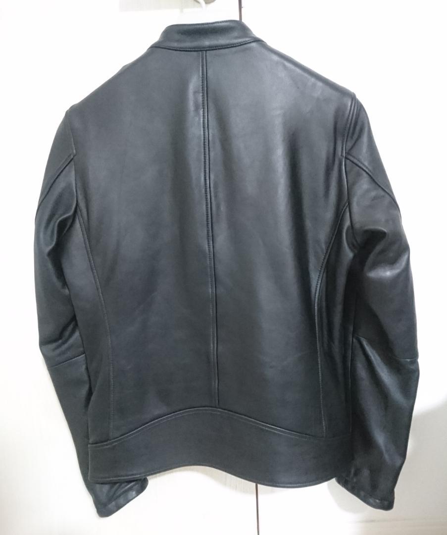 TETE HOMME(テットオム) シングルライダース 羊革 レザージャケット
