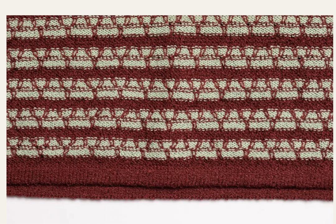 ゆうき　ピヌエ　マルチカラーニットタンク（DARKRED×MINT） ゆうき様専用 ピヌエ マルチカラーニットタンク（DARKRED×MINT