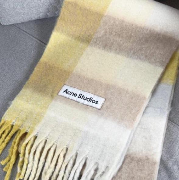 Acne Studios 大判ショール チェック マフラー 大判マフラー