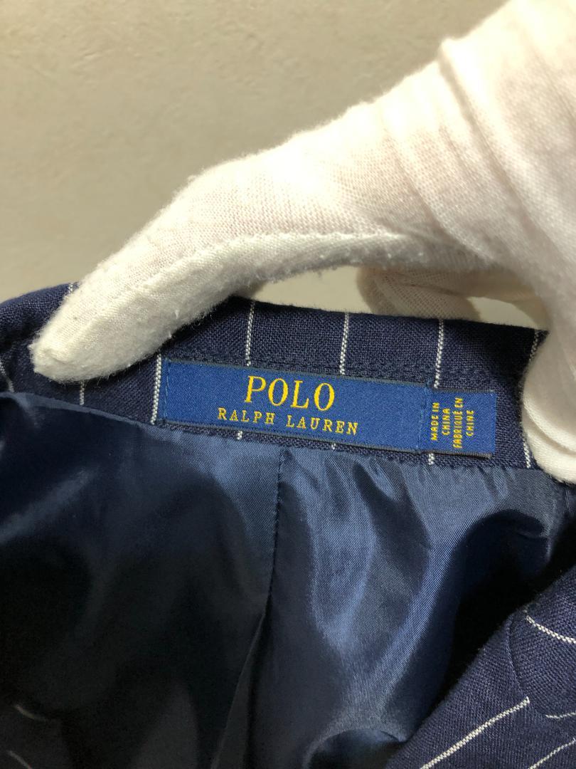 514091 POLO RALPH LAUREN リネン ストライプ テーラード