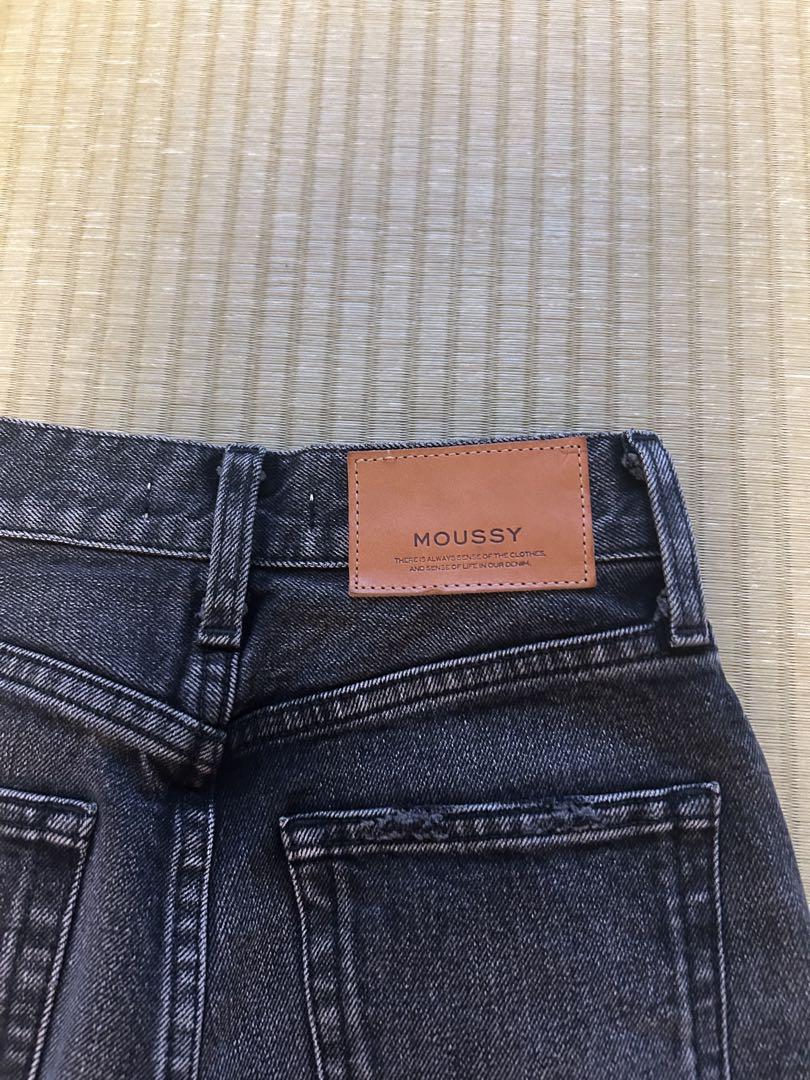 R【MOUSSY】 MVS BLACK FLARE フレア デニム 23