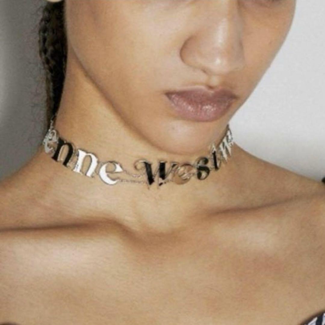 ★vivienne westwood★Man RAIMUNDA ロゴ文字 チョーカー MAN RAIMUNDA” チョーカー【239824 CHO2T】（チョーカー