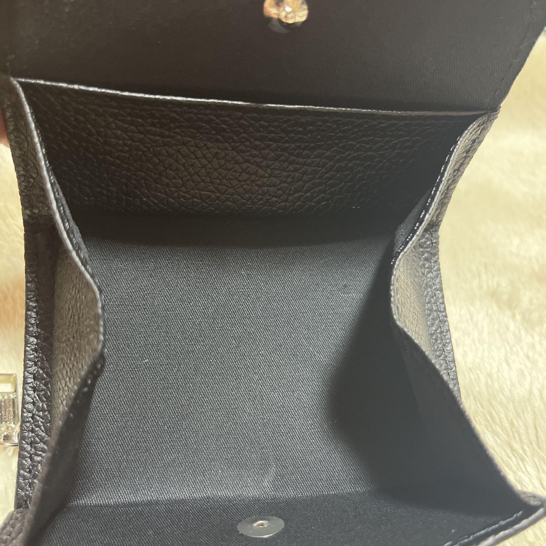 AS2OV アッソブ ミニ財布 黒 Lether 牛革　081702
