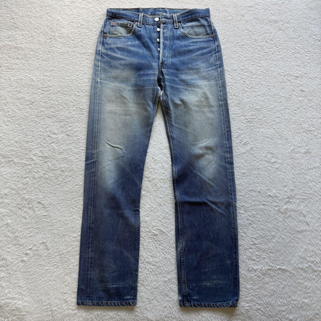 90s リーバイス501 USA W33 Goodフェード ヒゲ ボタン裏552 90s リーバイス501 USA W33 Goodフェード ヒゲ ボタン裏552