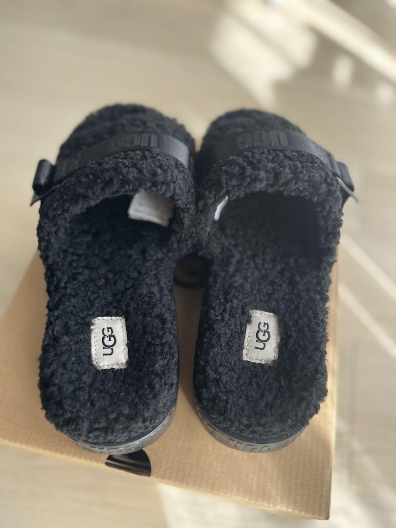 UGG FLUFFITA ブラック サンダル 25cm