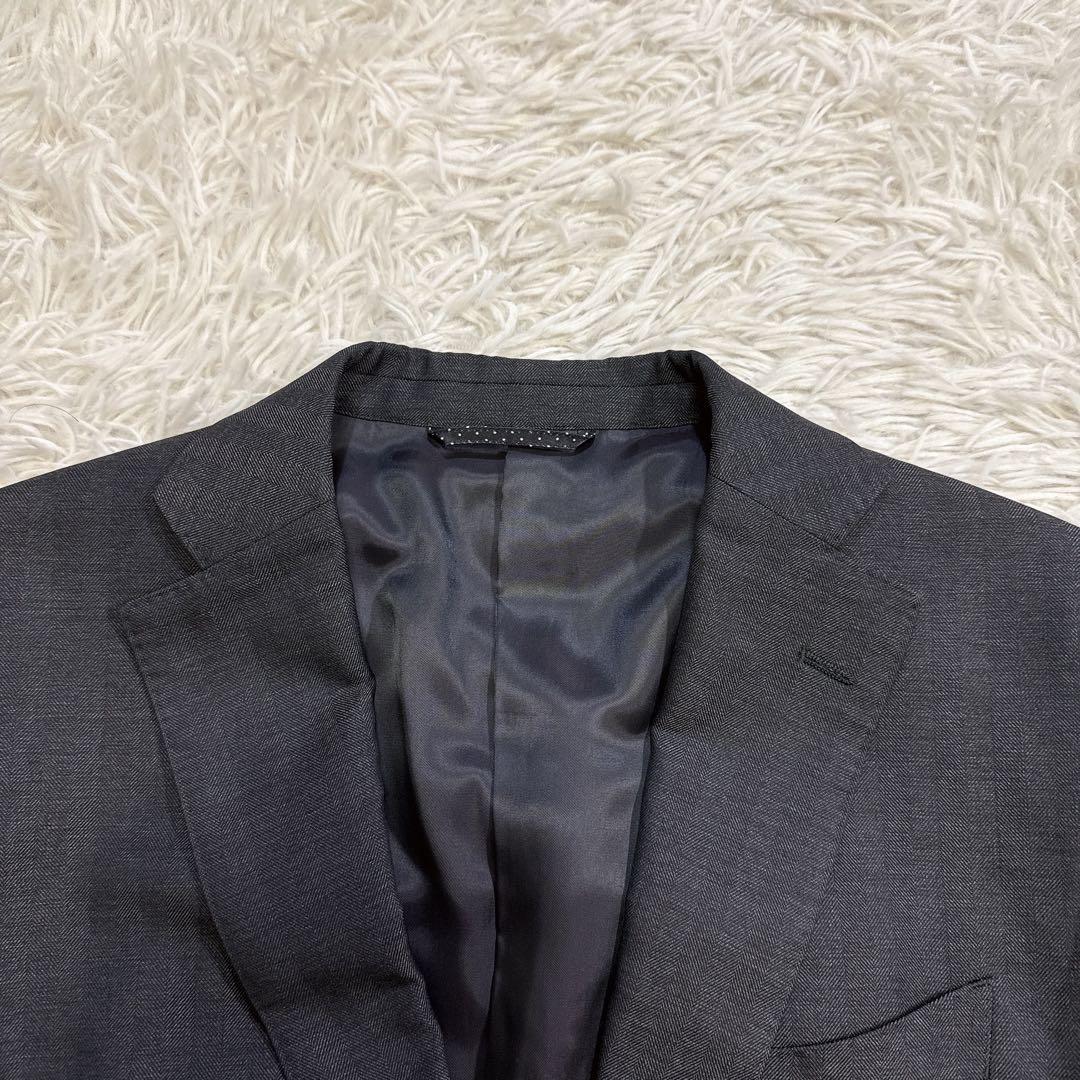 【美品】ザスーツカンパニー スーツ 3ピース グレー M相当 【美品】ザスーツカンパニー スーツ 3ピース グレー M相当