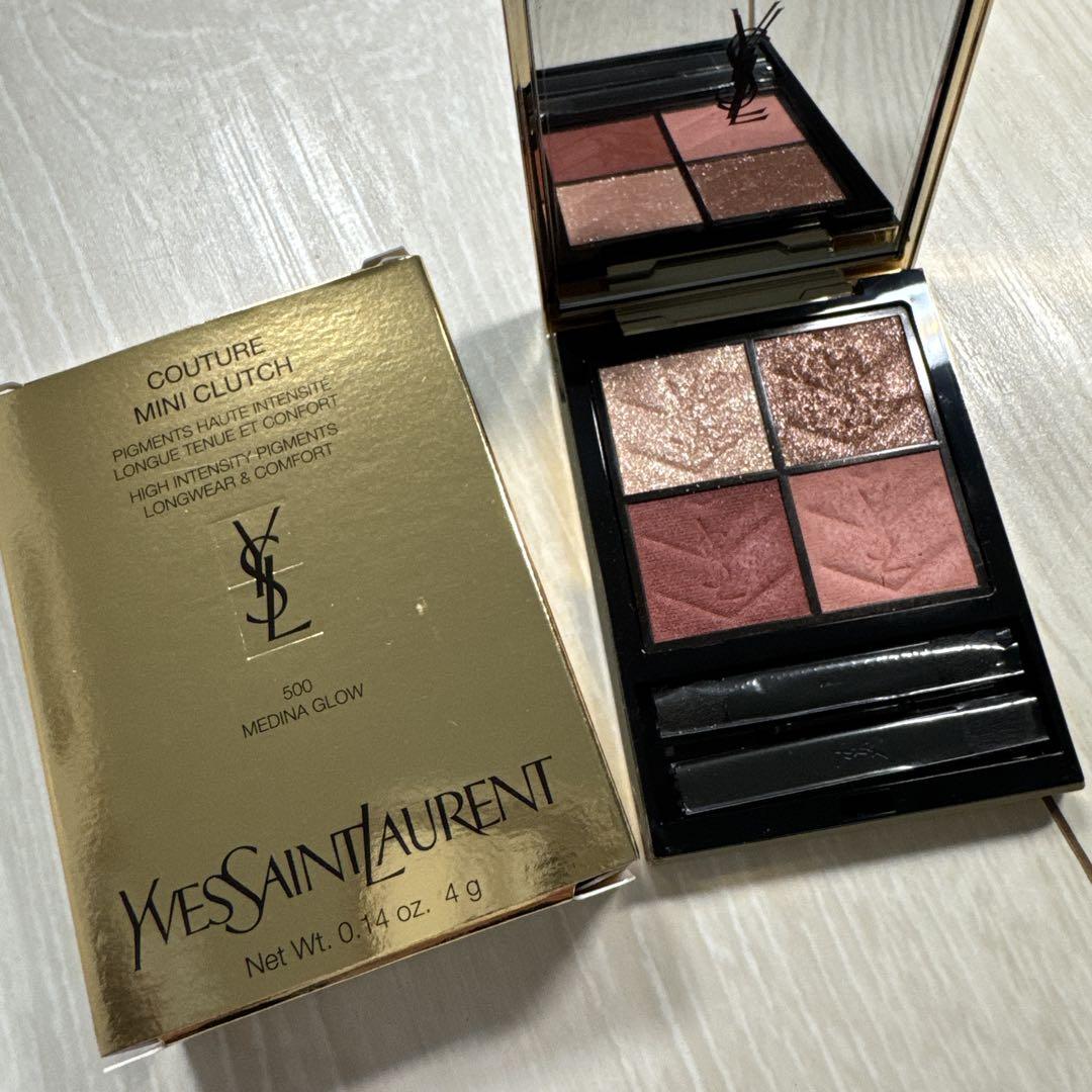 SUQQUシグニチャーカラーアイズ129甘艶★YSLクチュールミニクラッチ500