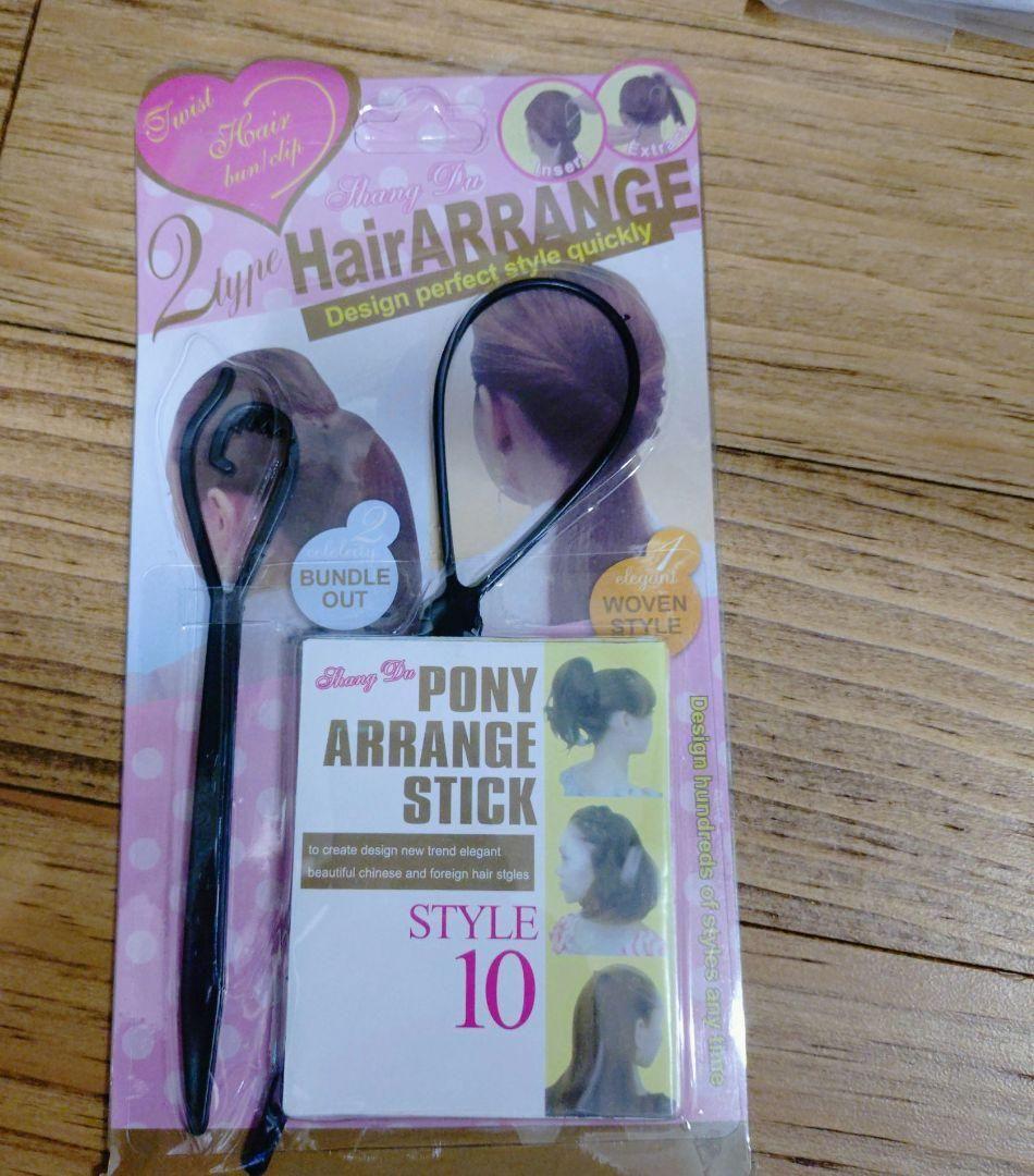 新品⭐️ヘアアレンジスティック くるりんぱ 素早くヘアアレンジ ポニー 素早くヘアアレンジ ポニーアレンジ スティック可愛く華やか