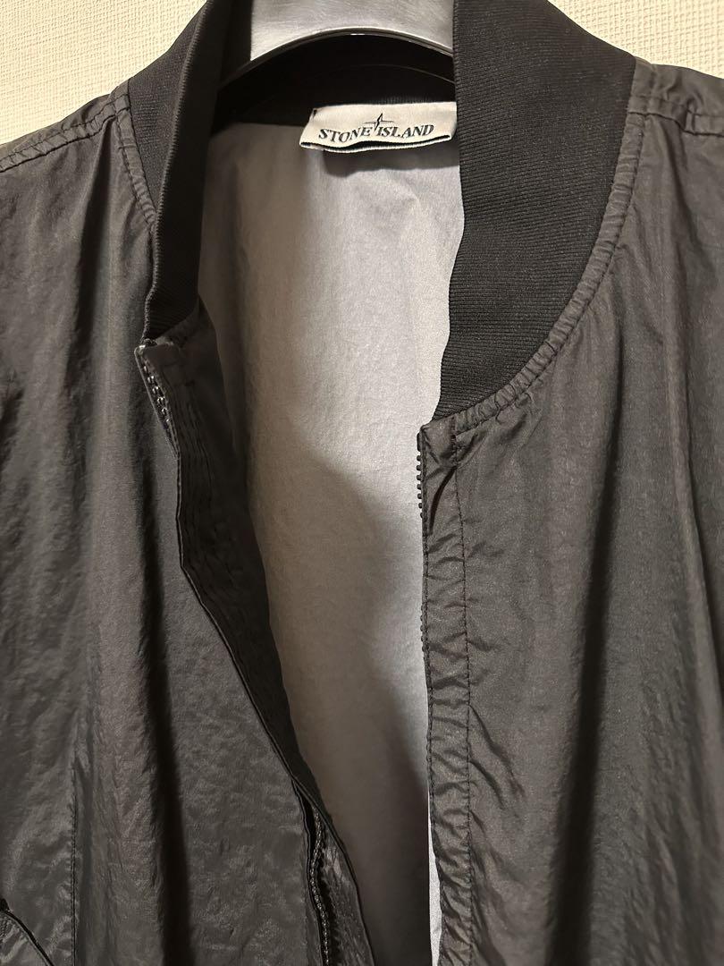 Stone Island / 黒 / MEMBRANA 3L TC MA-1