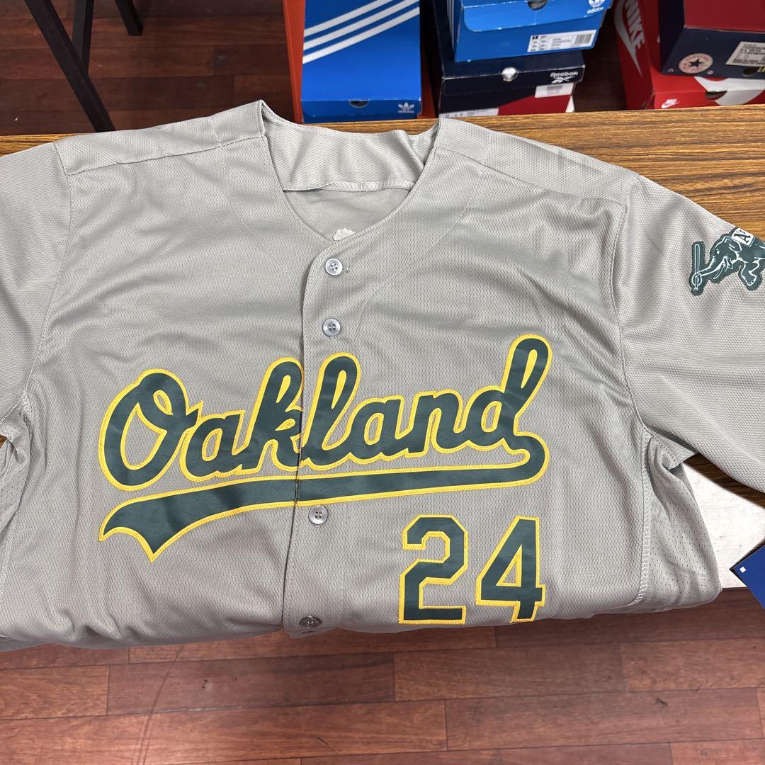 リッキー・ヘンダーソン　サイン入りジャージ　MLBアスレチックス