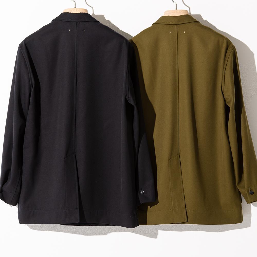 美品 cantate バックサテンギャバ ベローズジャケット 48