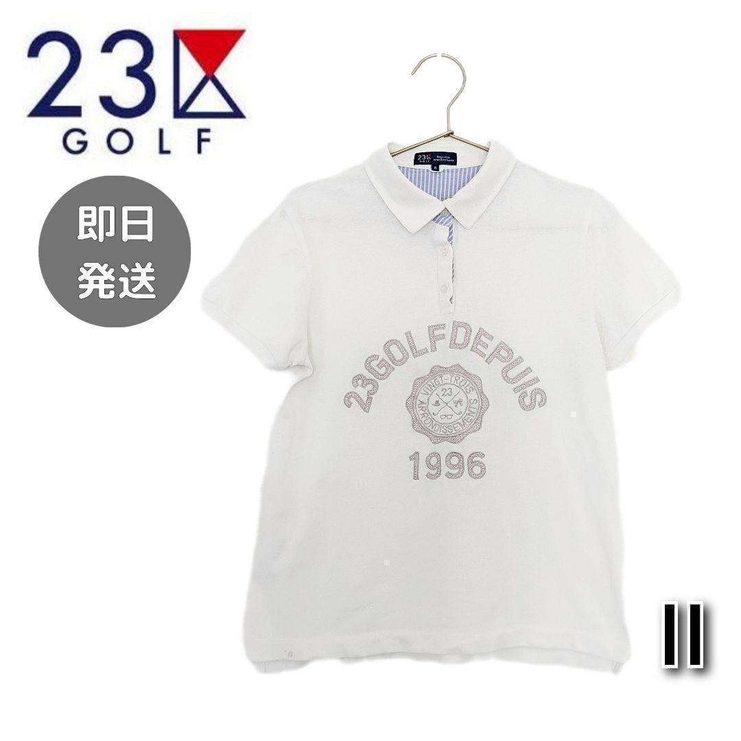 23区 - 23区 ゴルフ GOLF ポロシャツ ゴルフウエア 半袖 UVケア