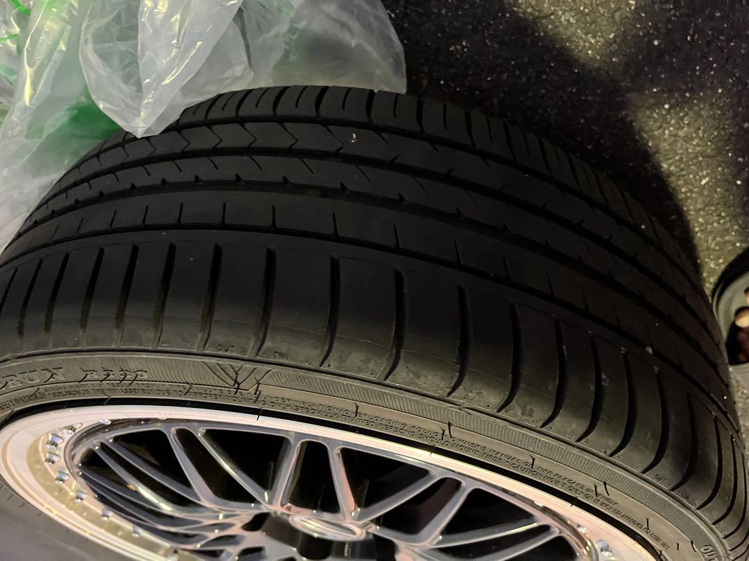 AME シュタイナー メッシュホイール 19インチ タイヤ付き4本セット