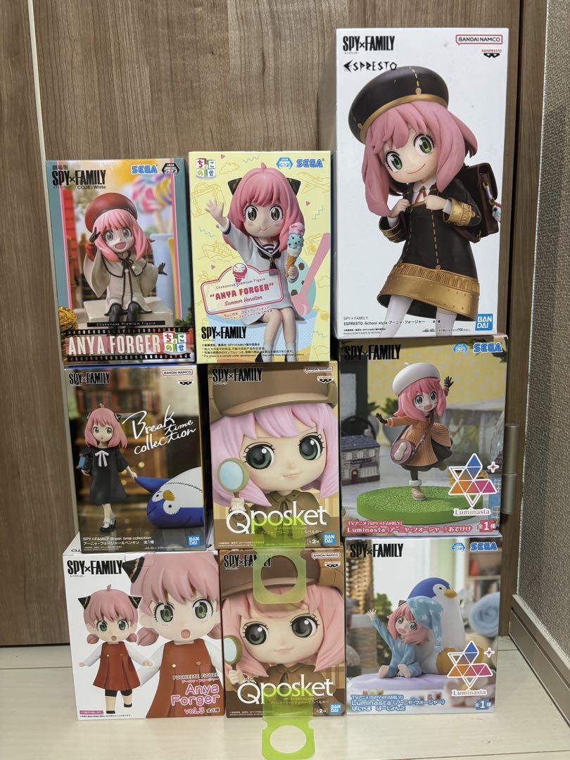 プライズフィギュア　アーニャ・フォージャー 9体　まとめ売り