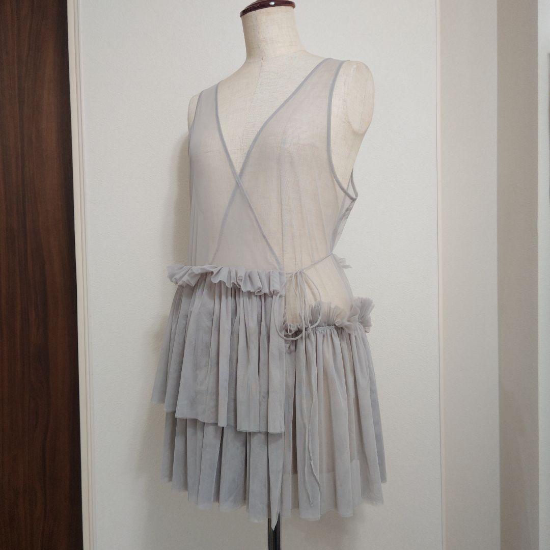 美品『GALLARDAGALANTE』チュール ラッフル カシュクール ブラウス