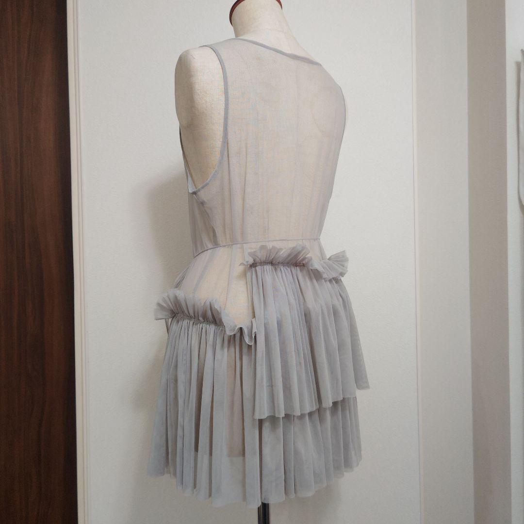 美品『GALLARDAGALANTE』チュール ラッフル カシュクール ブラウス