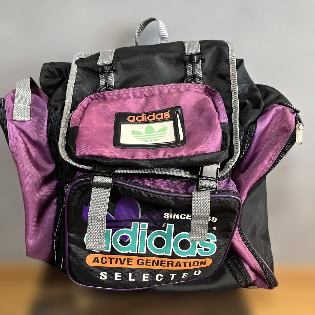 adidas ヴィンテージ　リュック90' 林間学校　旅行　登山　y2k