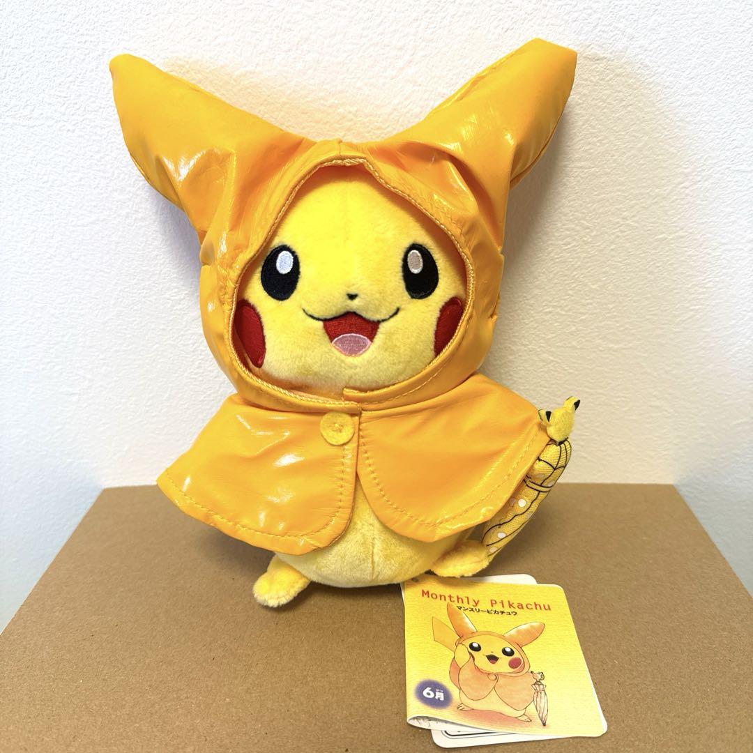 マンスリーピカチュウ 2015 6月　ぬいぐるみ　ポケモンセンター　ポンチョ