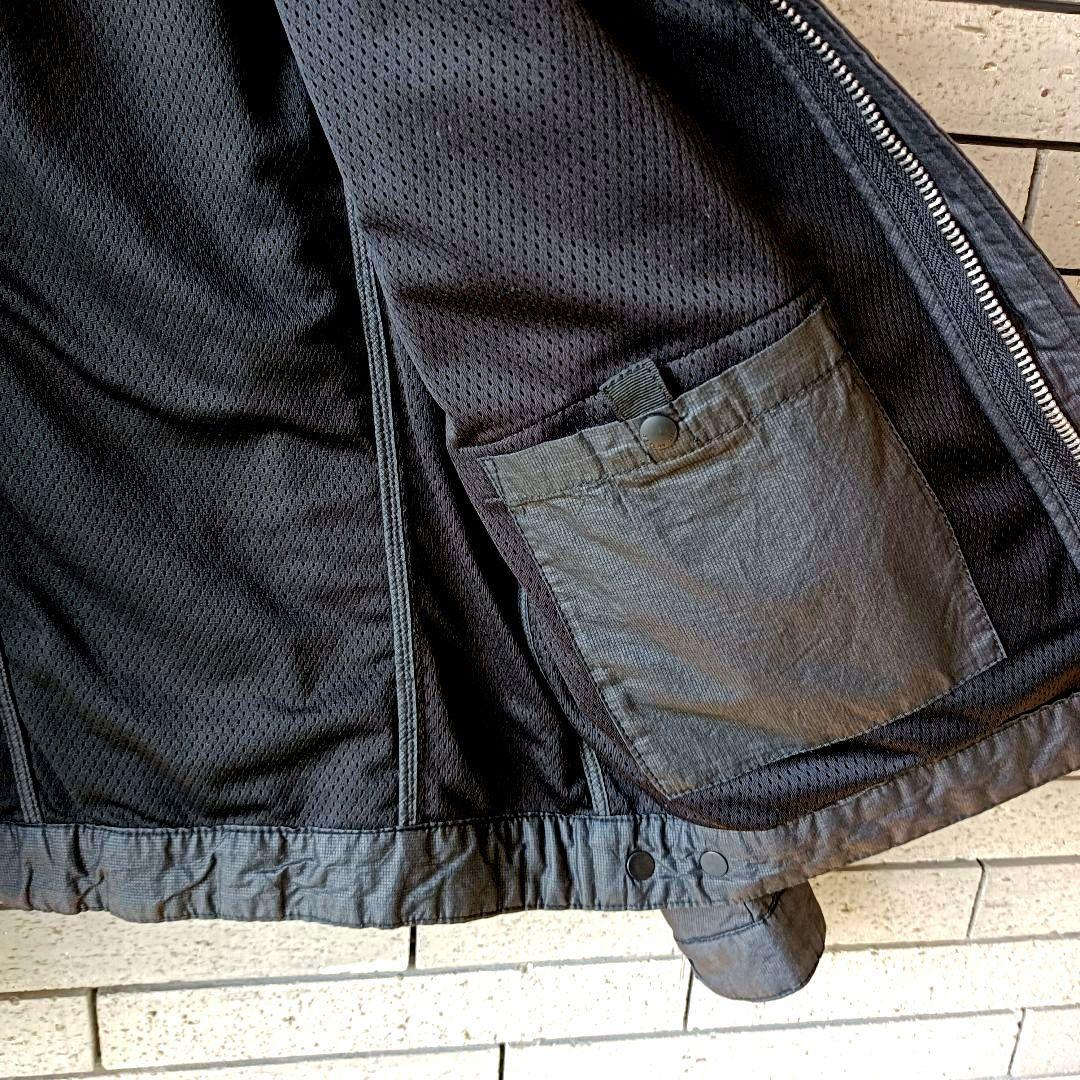 ♠【リプレイ】✨美品　ライダースジャケット　イケてる　付属牛革　ブラック/黒　M