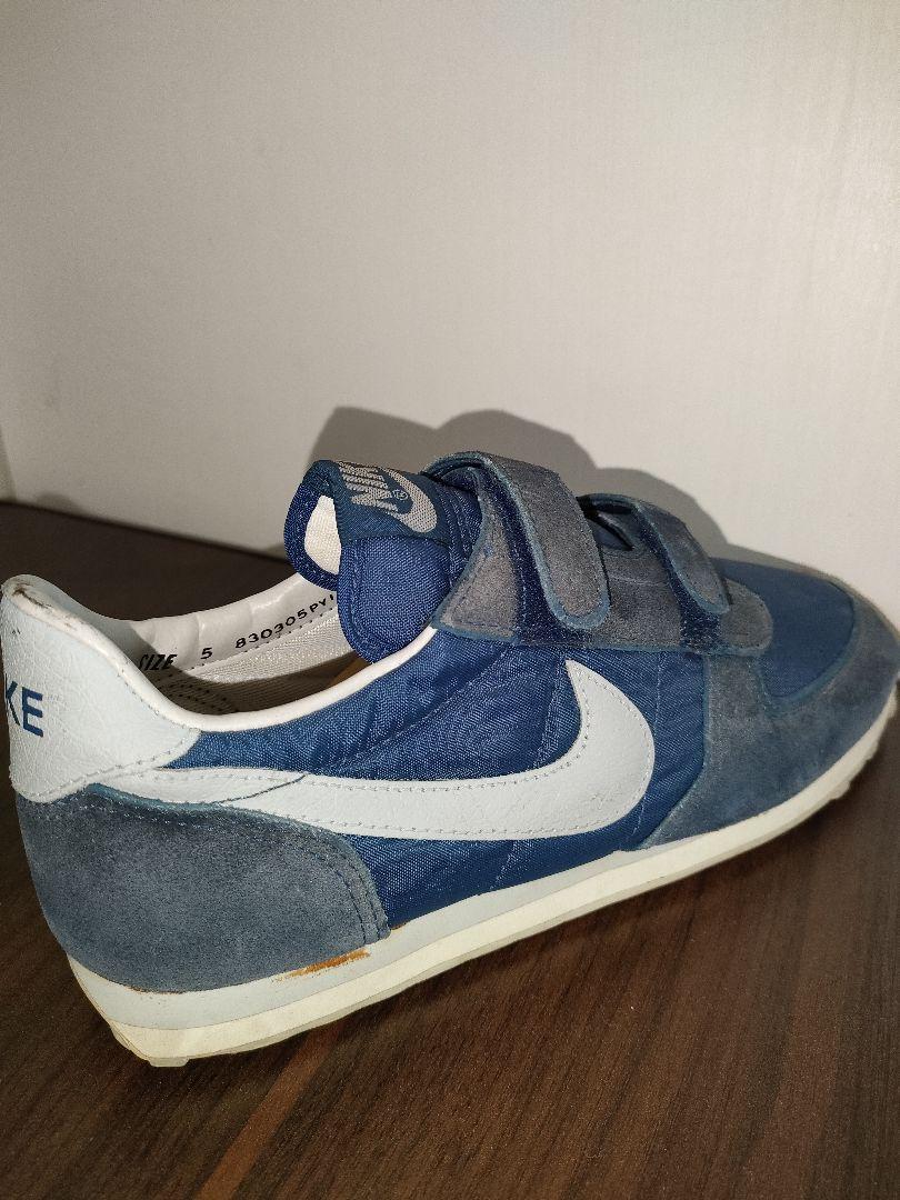 NIKE80’sベルクロ2本ベルト 韓国製 紺タグ 画像5