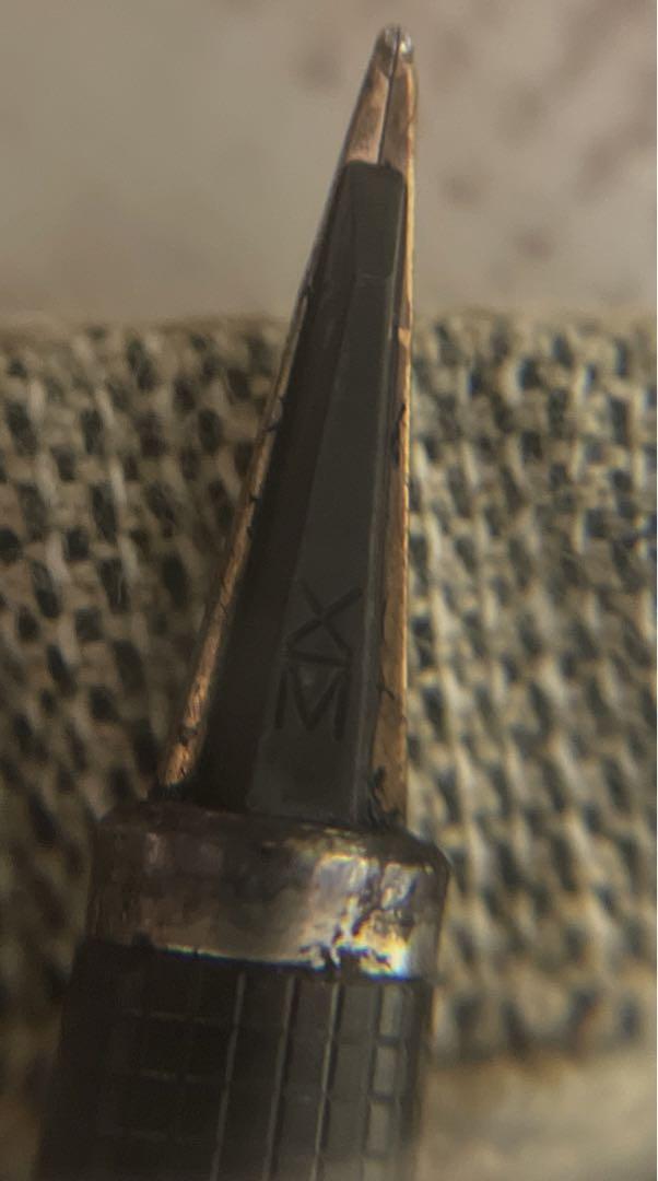 当時もの！PARKER パーカーフランス製シルバー万年筆USED 送無6-4特典