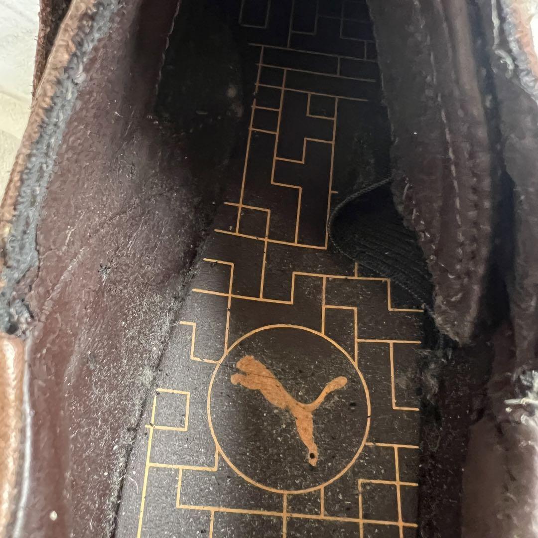 Archive PUMA velcro leather shoes brown