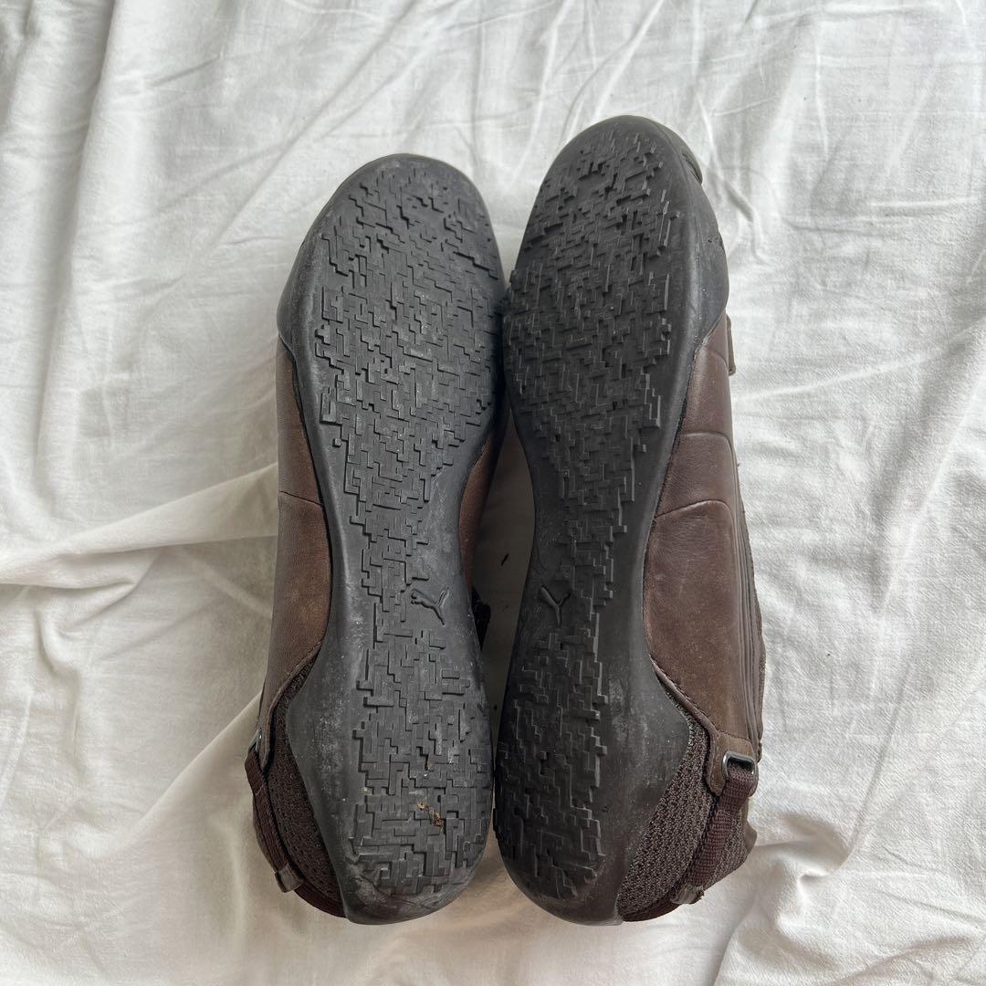 Archive PUMA velcro leather shoes brown