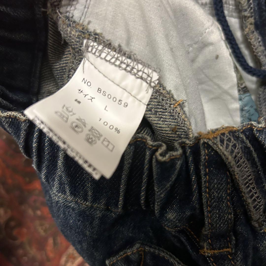 B.BALLSY ボールジーブラザーズ ダメージデニムワイドパンツ パンツ
