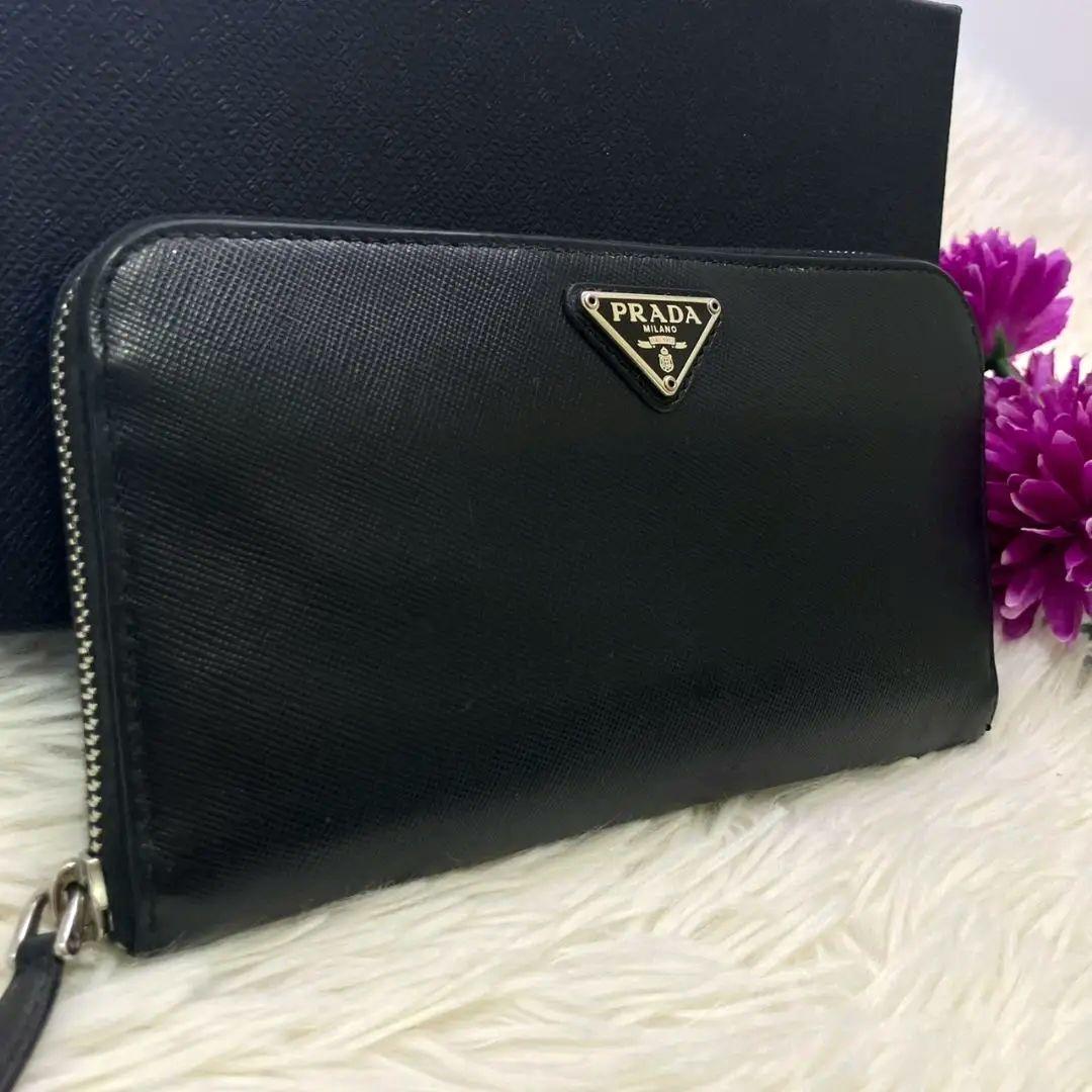 AMQ21 プラダ 美品 サフィアーノメタル L字ファスナー財布 楽天市場】【新品】 プラダ 二つ折り財布 コンパクトウォレット