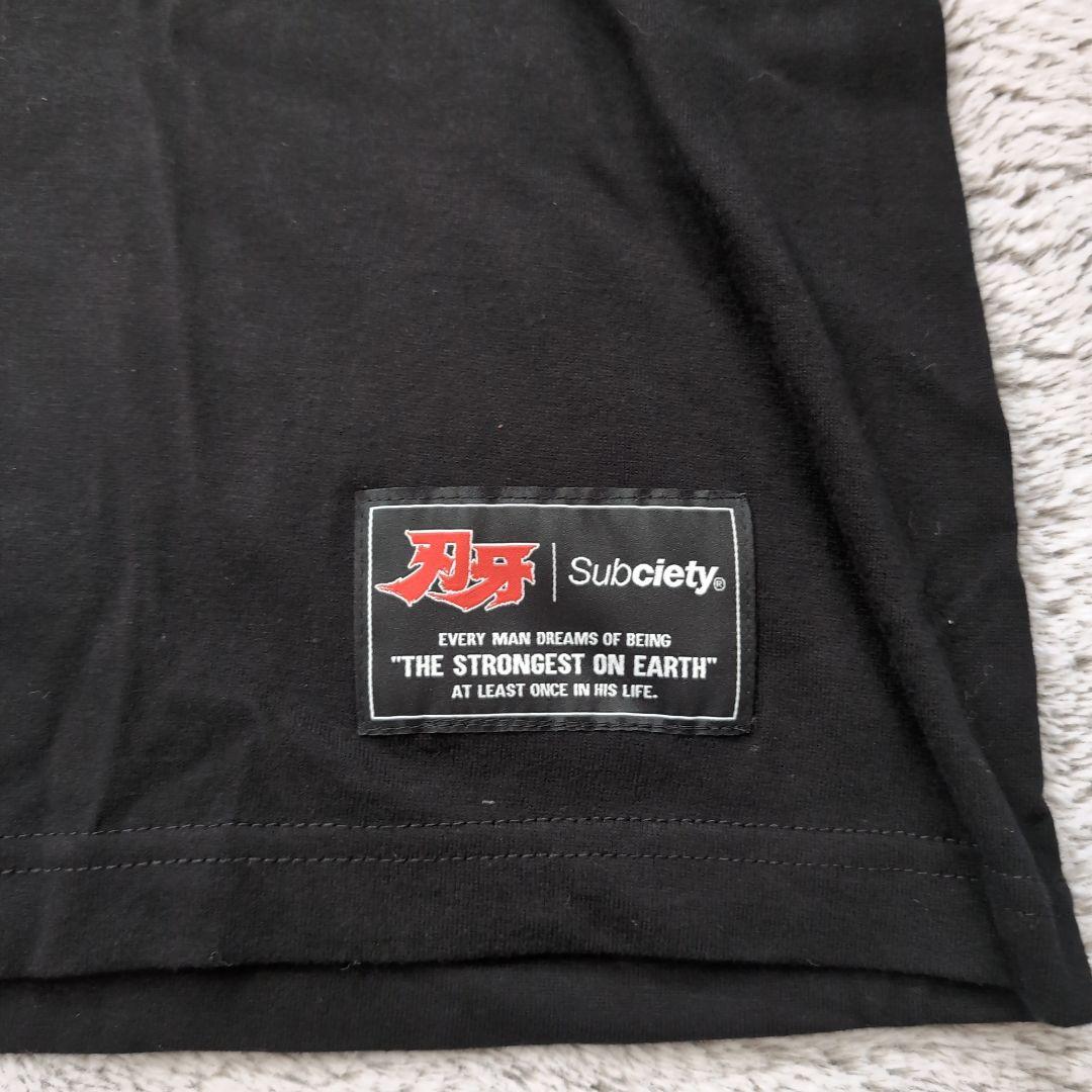 新品 刃牙 烈海王 ロンt XL ブラック タグ付き