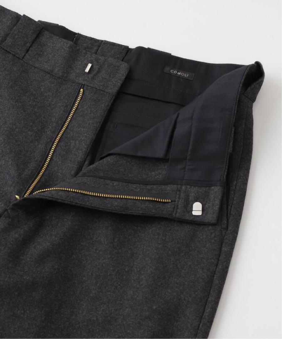 COMOLI 24AW ウールフラノパンツ A03-03022