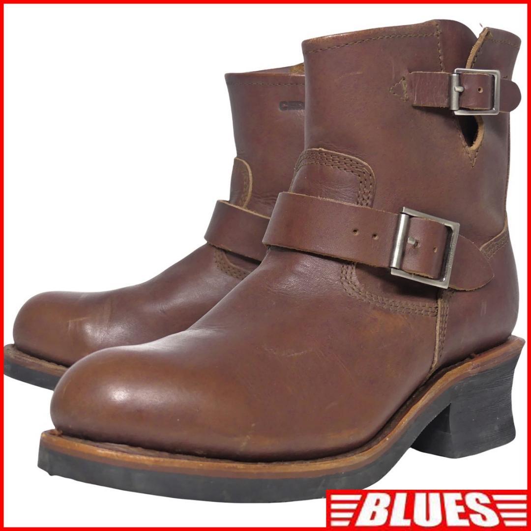 エンジニアブーツ 本革 ショート セダークレスト 25 バイク メンズ 茶