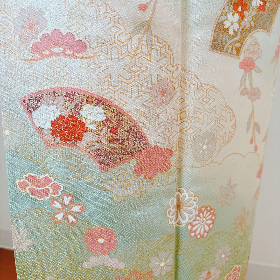 【ご専用】訪問着フルセット 袋帯 帯揚げ 帯締め 身丈164 裄丈68 画像11