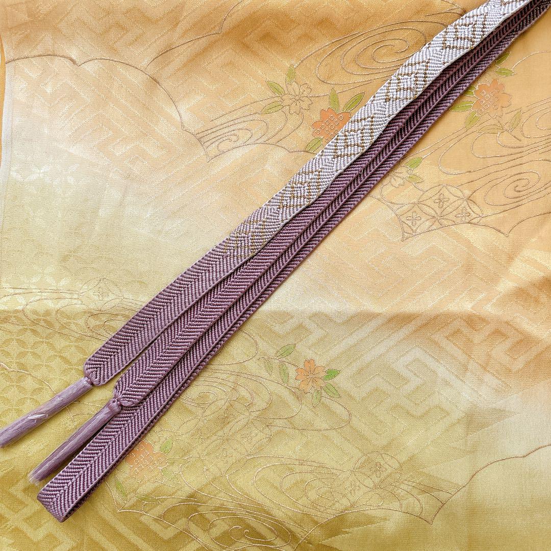 【ご専用】訪問着フルセット 袋帯 帯揚げ 帯締め 身丈164 裄丈68 画像16