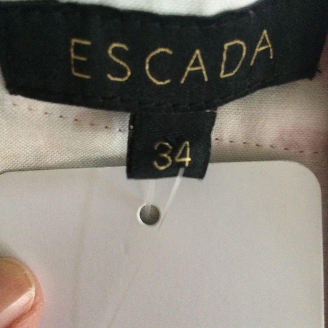 ESCADA】エスカーダ ビジューリボン ワンピース 36 定価248600円