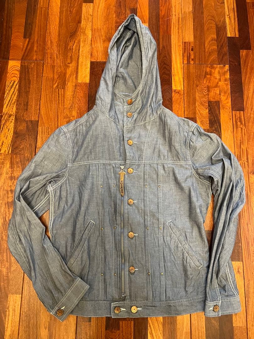 DIESEL フード付きダンガリージャケット SS・DIESEL